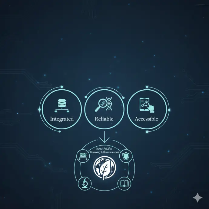 To provide integrated, reliable, and accessible identification resources, enabling the accurate discovery and documentation of species for research, conservation, and education.